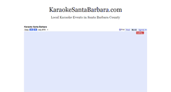 Desktop Screenshot of karaokesantabarbara.com