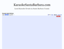 Tablet Screenshot of karaokesantabarbara.com